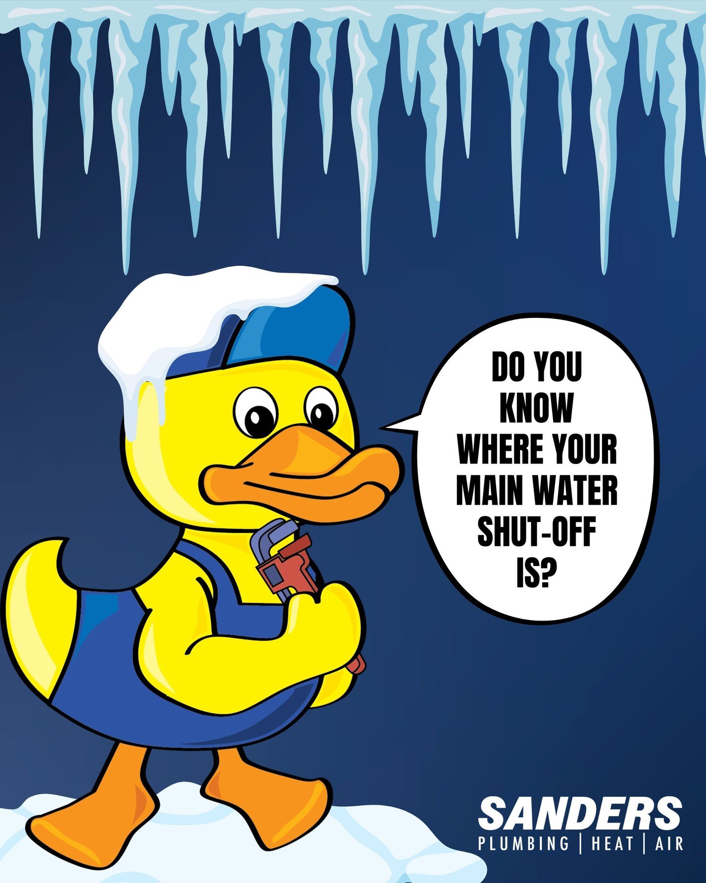 Winter storm tip you don&rsquo;t want to learn the hard way: know where your main water shut-off valve is before a pipe bursts. When temps drop fast, pipes can freeze and bust without warning. If that happens, turning off the main water line quickly 