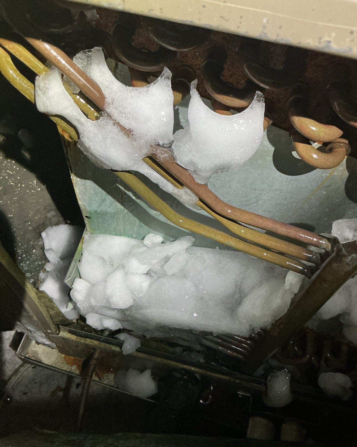 Did you know ... your HVAC is most likely to freeze up when the weather is HOT? 

While it seems counterintuitive for an appliance to freeze when it is hot outside, the extreme heat makes the system work harder, accelerating the conditions that cause