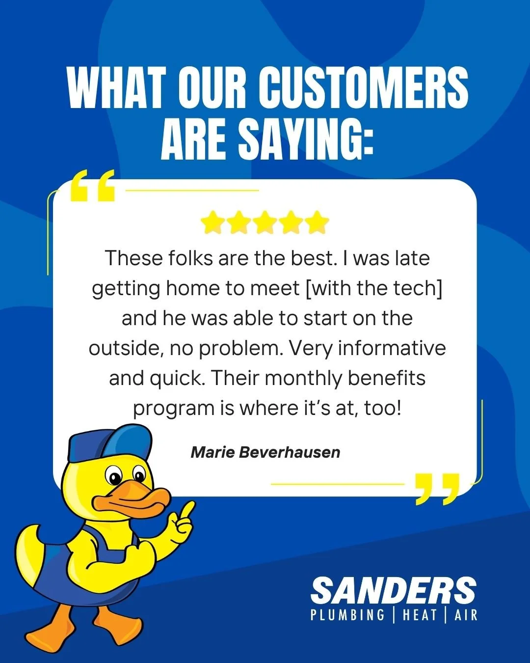 ⭐⭐⭐⭐⭐ 
We know life happens, which is why our team is always happy to adapt and work around your schedule! Thank you for the glowing review&mdash;we pride ourselves on being quick, informative, and flexible.

(P.S. You heard it here first: our monthl