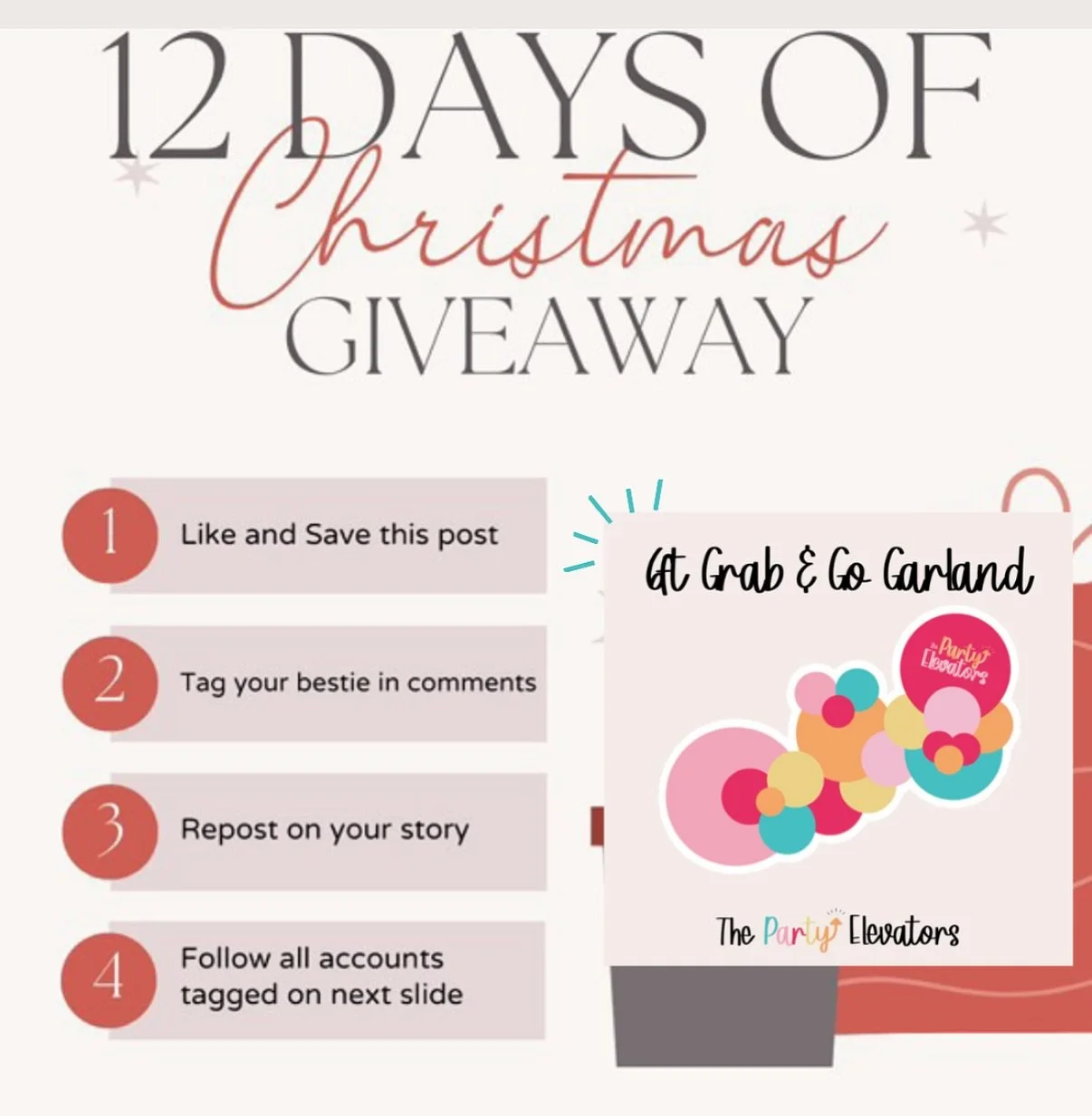 I&rsquo;m giving away a FREE 6&rsquo; Grab &amp; Go garland! These are perfect for the upcoming holidays,  intimate celebrations, or class parties! To enter to win follow the steps below 👇🏼❤️

🌲  like &amp; save the post
🌲  tag your bestie(s) in 