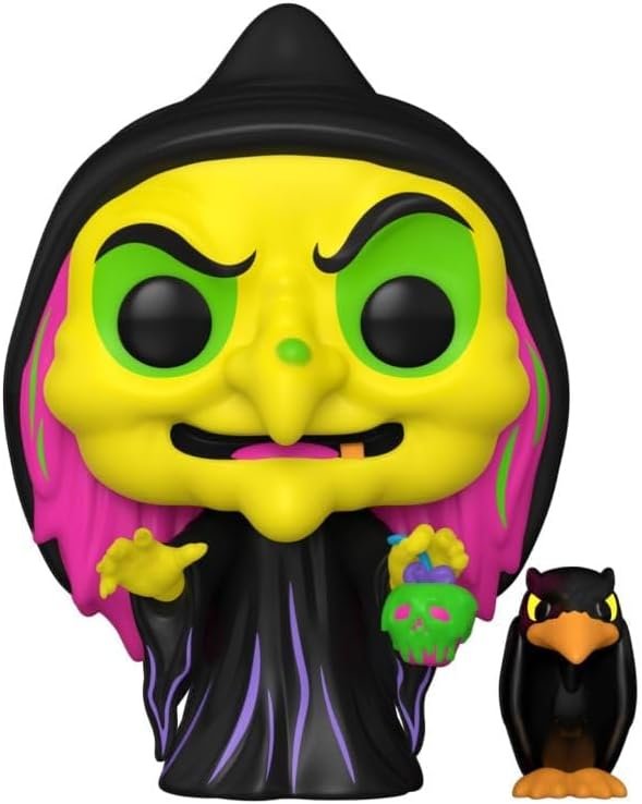 Funko Pop! Vinyl: Disney Villains - Disguised Evil Queen with Raven *Blacklight* (BoxLunch Exclusive), 76719