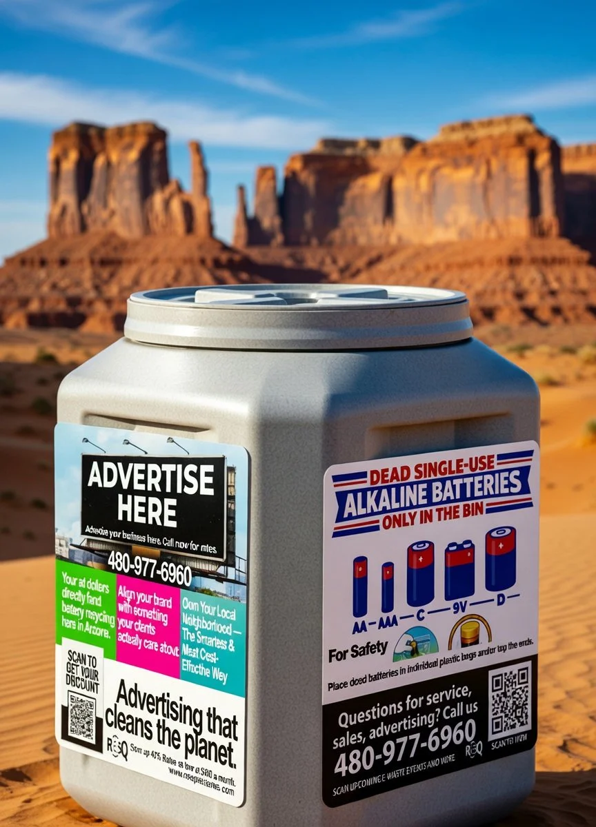 ResQ bin in a desert landscape