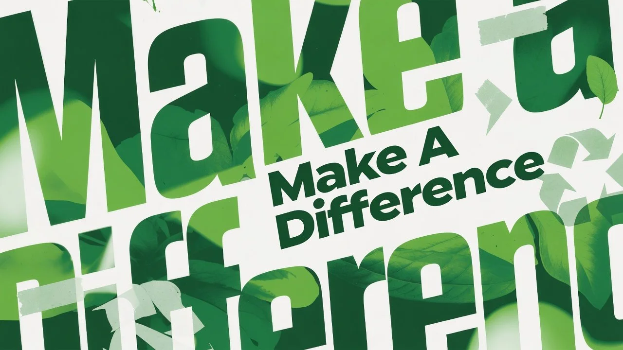 Make a difference graphic