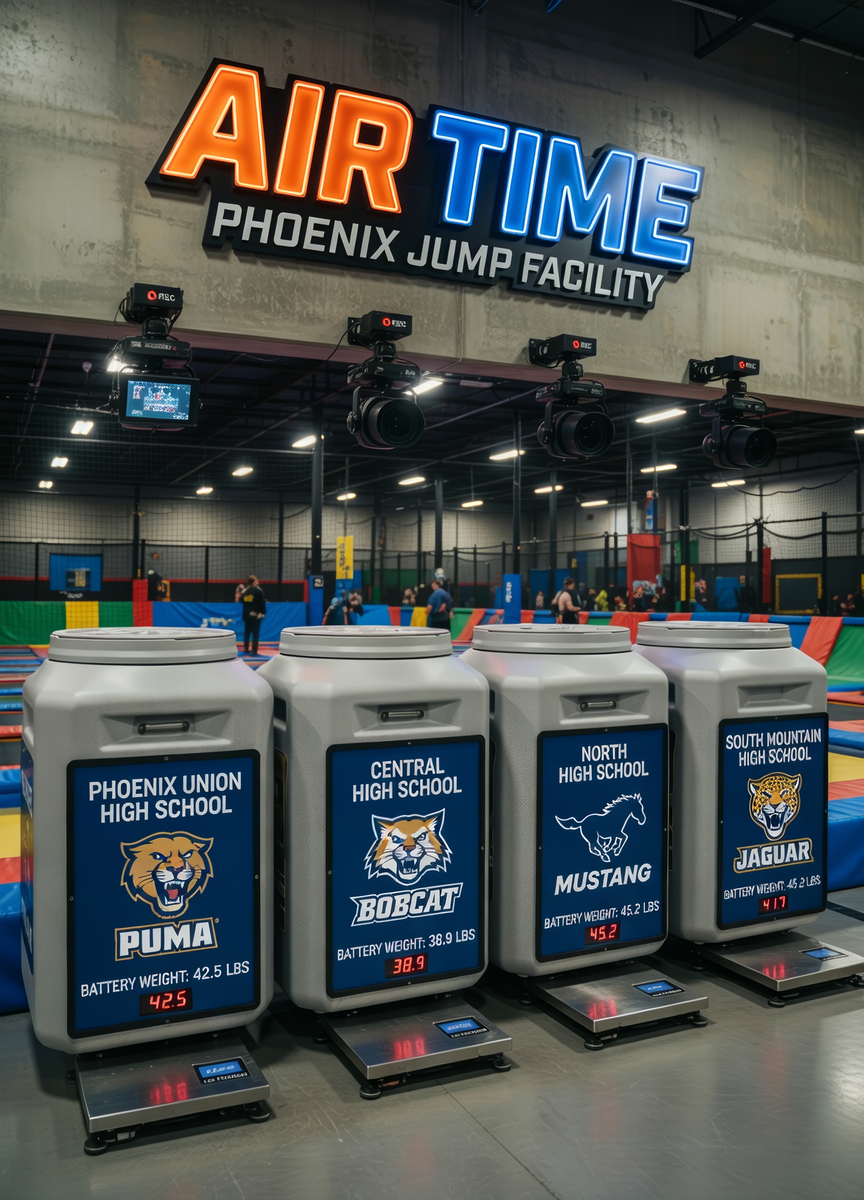 Battery Quest bins on location