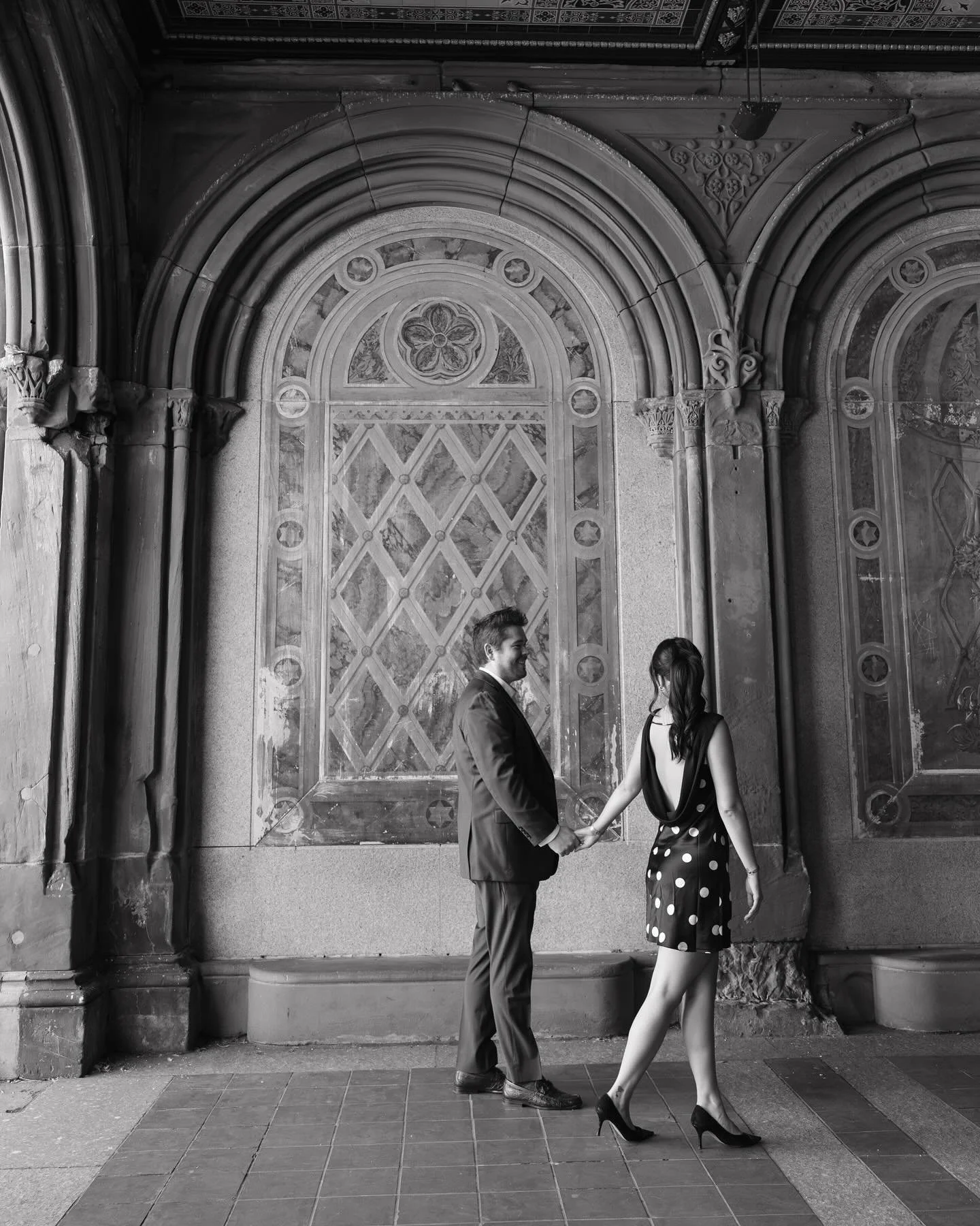 The sweetest engagement session with Hana and Shamus on a sunny Autumn day in Central Park