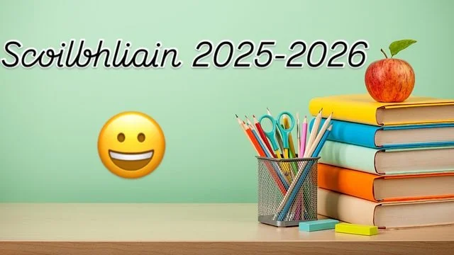 Ag s&uacute;il le sibh a fheice&aacute;il ar an Luan!

Looking forward to seeing you all on Monday!

#scoilbhliainnua #newschoolyear