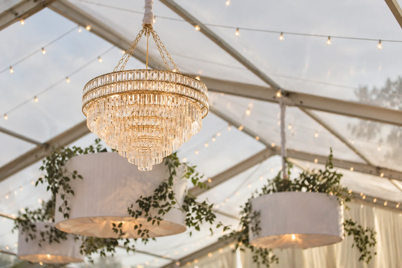 Chandelier Elegance in a Garden Marquee.webp