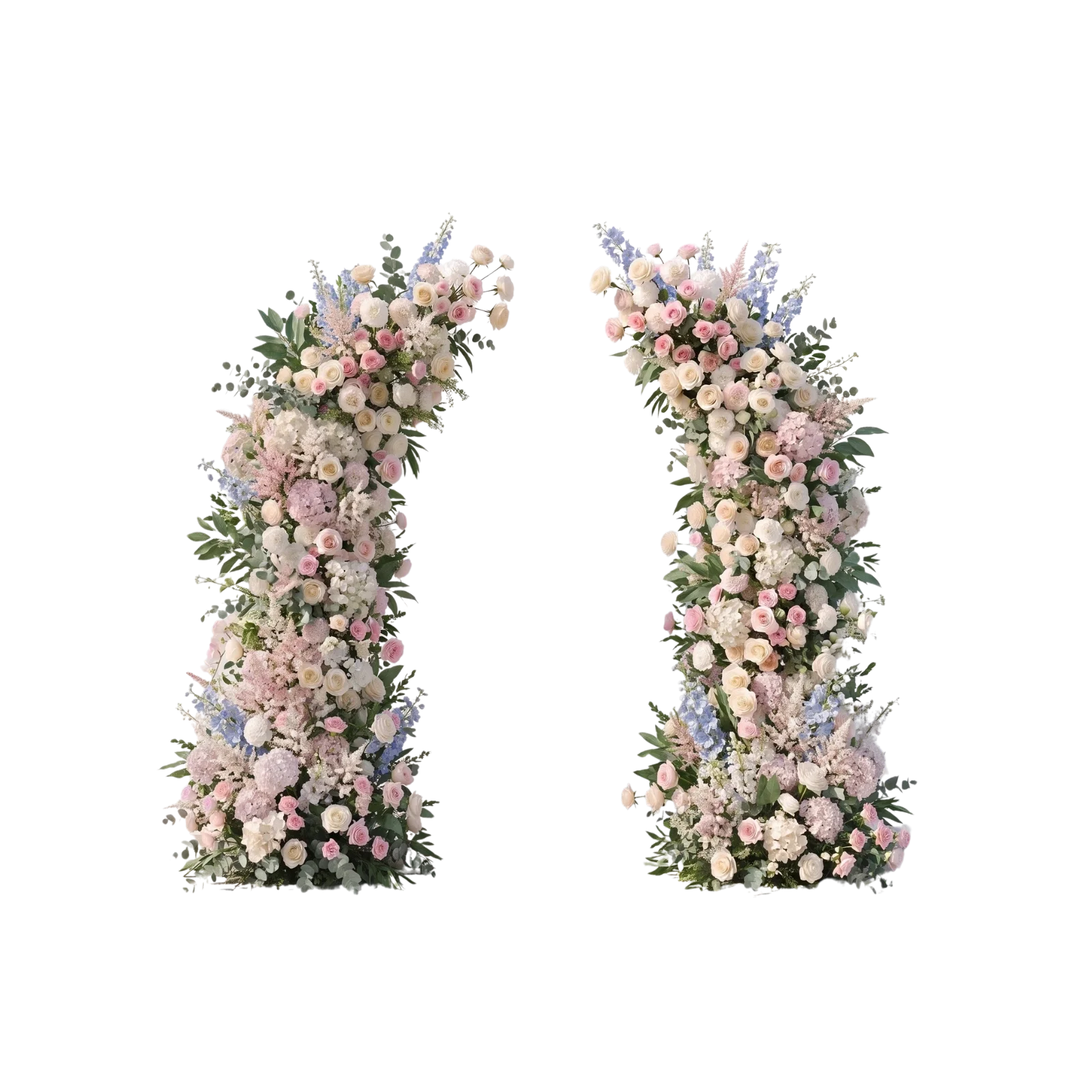 2-Piece Floral Arch