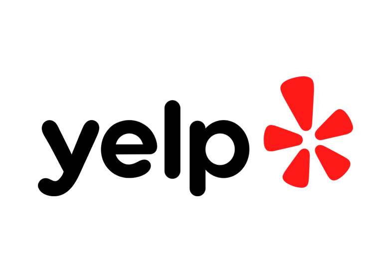 Yelp reviews logo showcasing 5‑star customer ratings for Designed With Aloha Hawaii event design and branding services