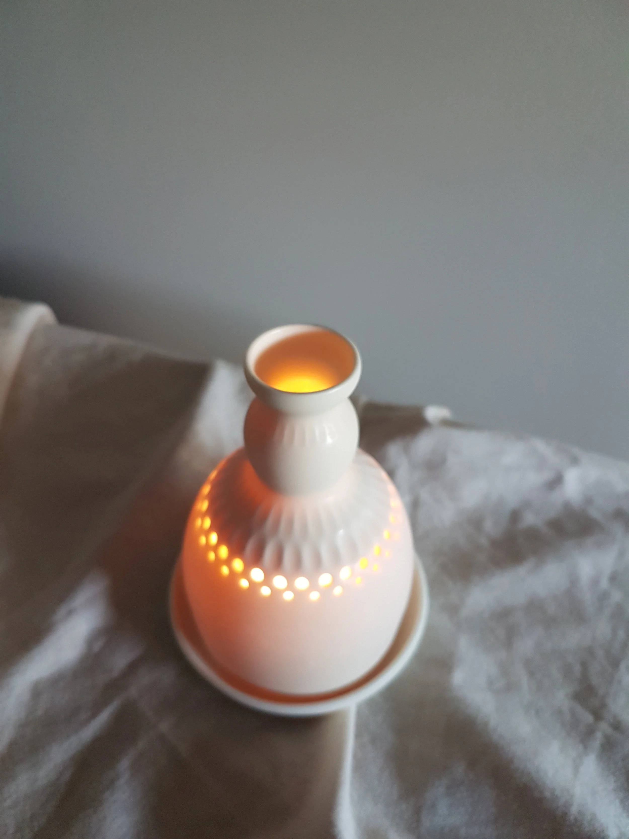 Photophore porcelaine