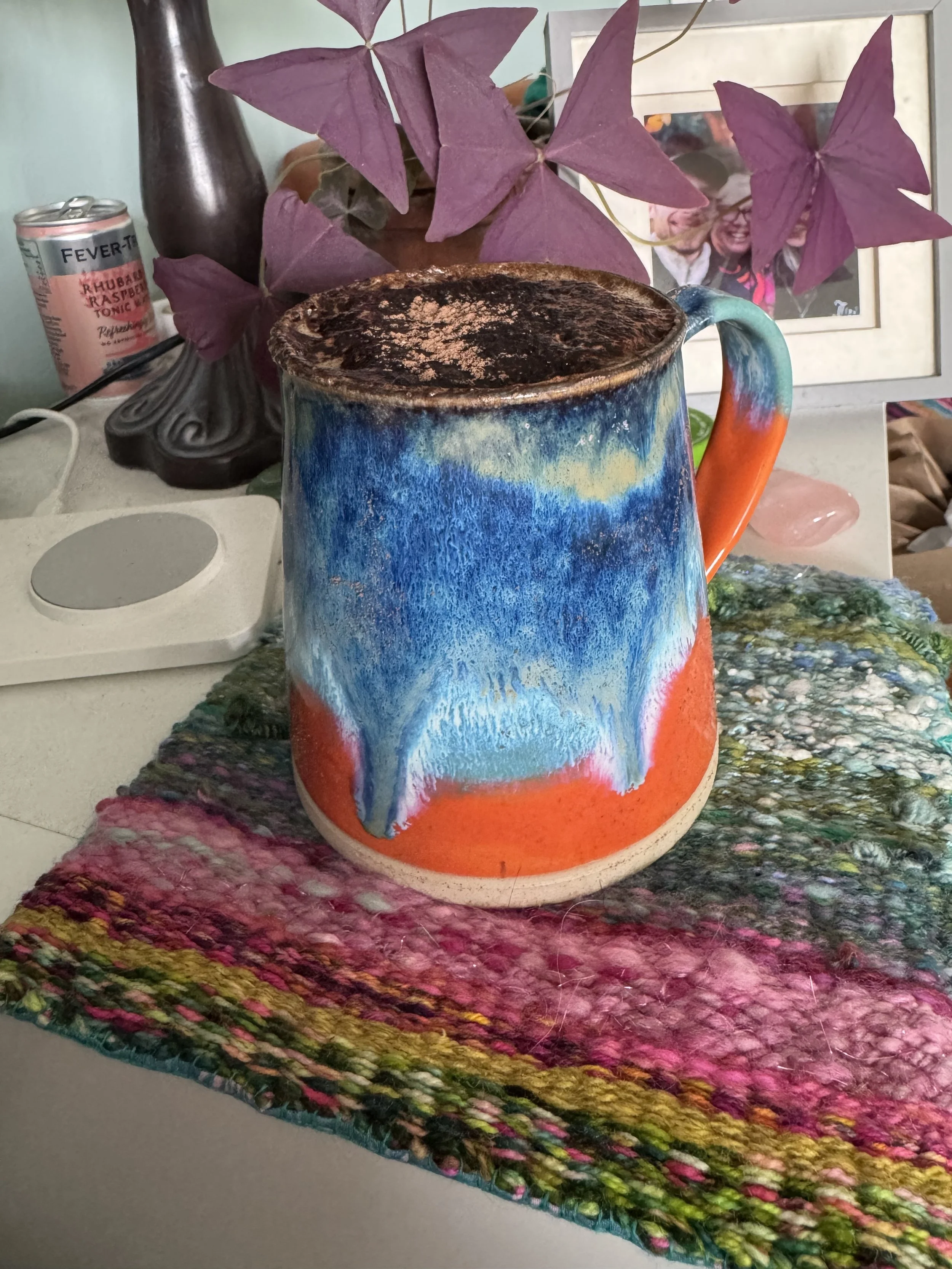 Mug on Woven Piece