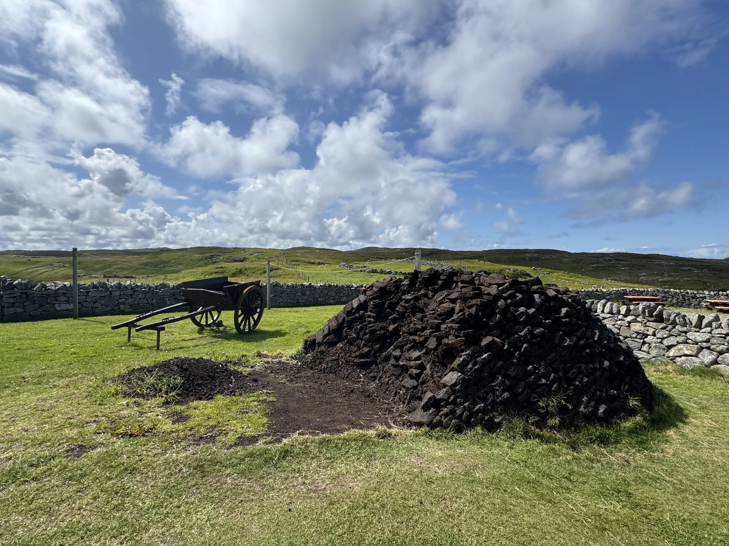 Peat stack at Gearranan