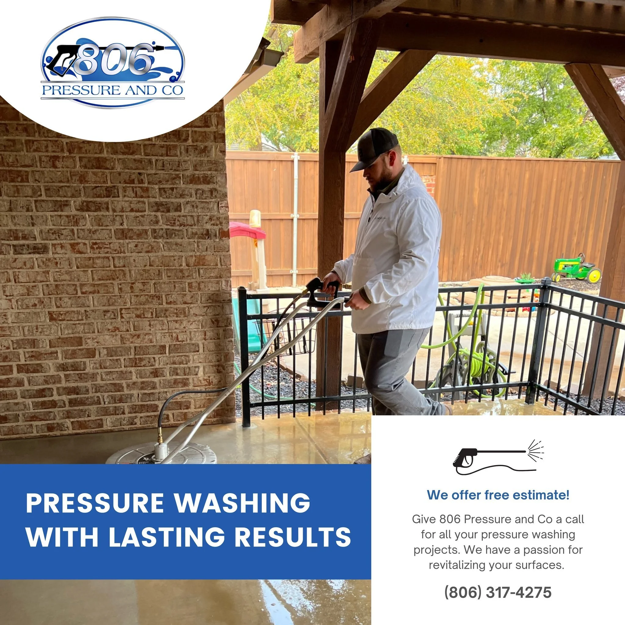 We&rsquo;ll get the job done right the first time. Contact us for all your pressure washing projects!

📞 +1 (806) 317-4275
🔗 https://www.806pressureandco.com/contact

#PressureWashingLubbock #LubbockPressureWashing#RoutineMaintenance #806PressureAn