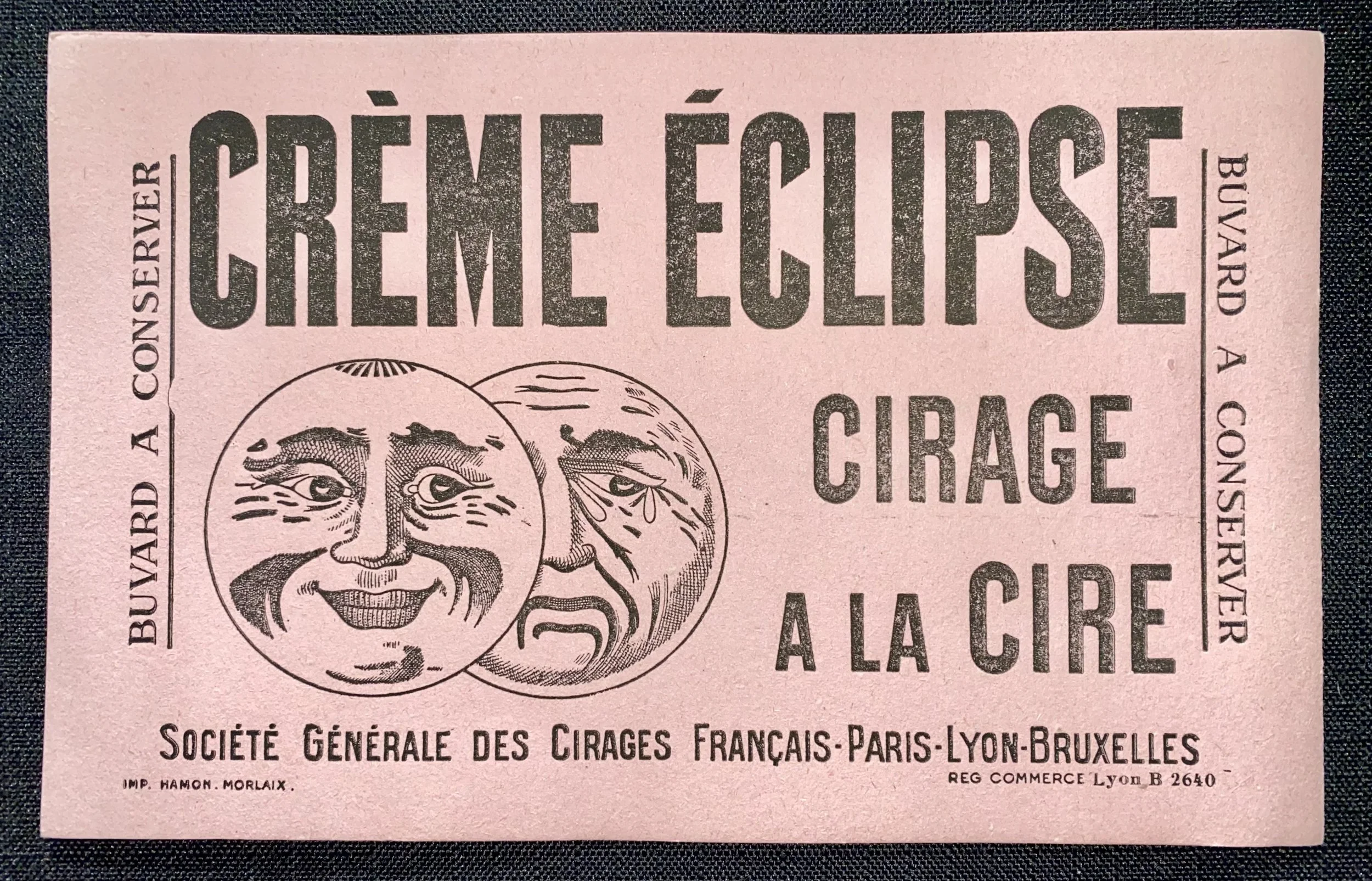 Dix anciens Buvards publicitaires Créme Éclipse