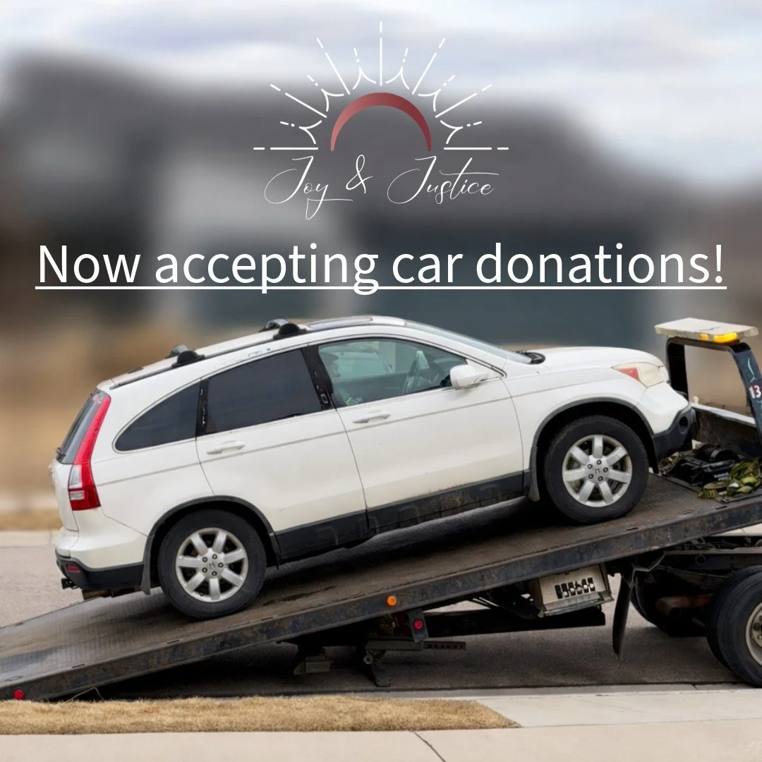 Got an extra vehicle sitting in your driveway? 🚗

Joy &amp; Justice now accepts vehicle donations! When you donate your car, you may receive a tax deduction &mdash; and Joy &amp; Justice receives the proceeds to continue supporting children and thei