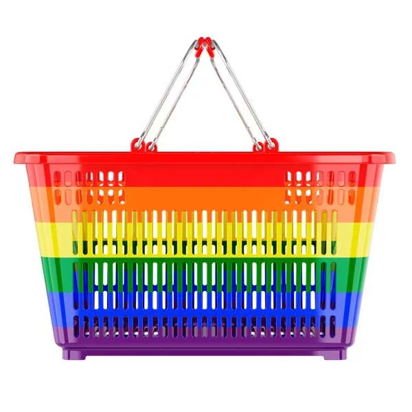 Rainbow Grocery Shopping Basket Food Drive