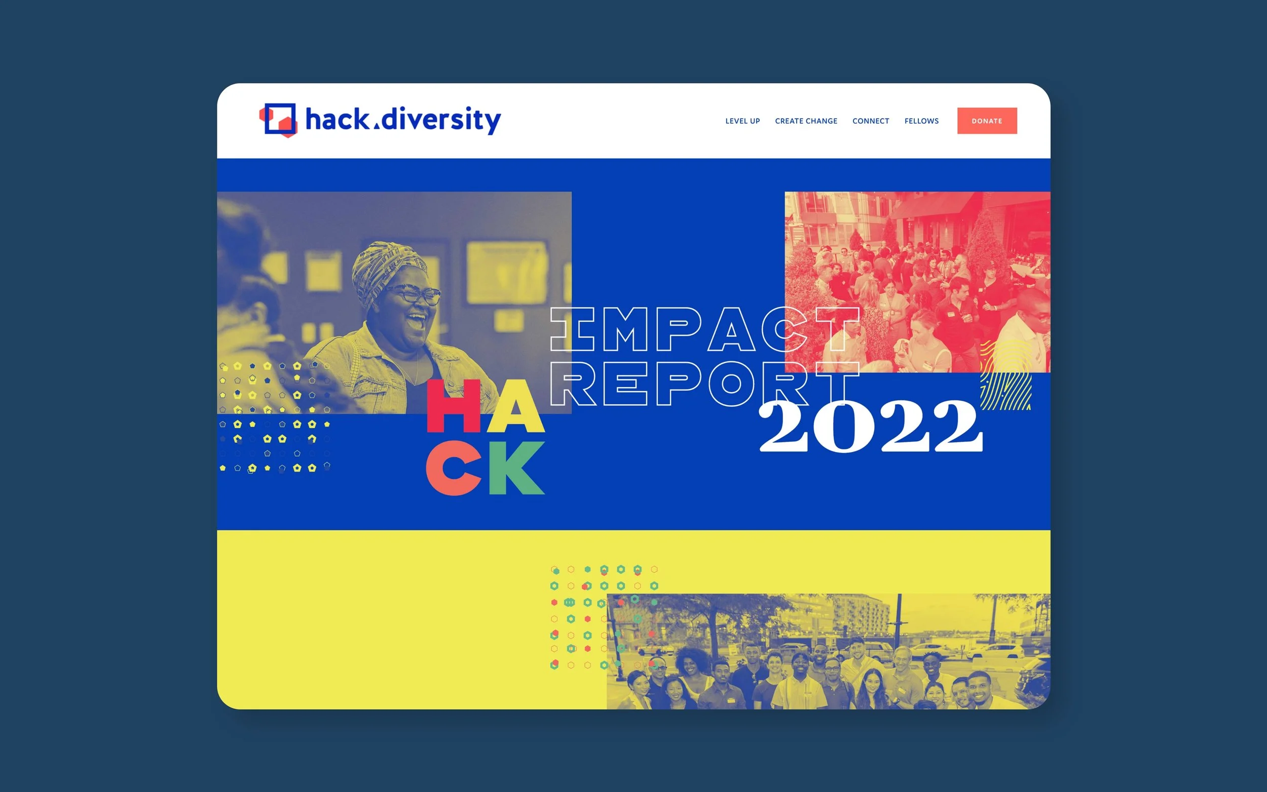 Hack Diveristy 2022 Impact Report cover on website