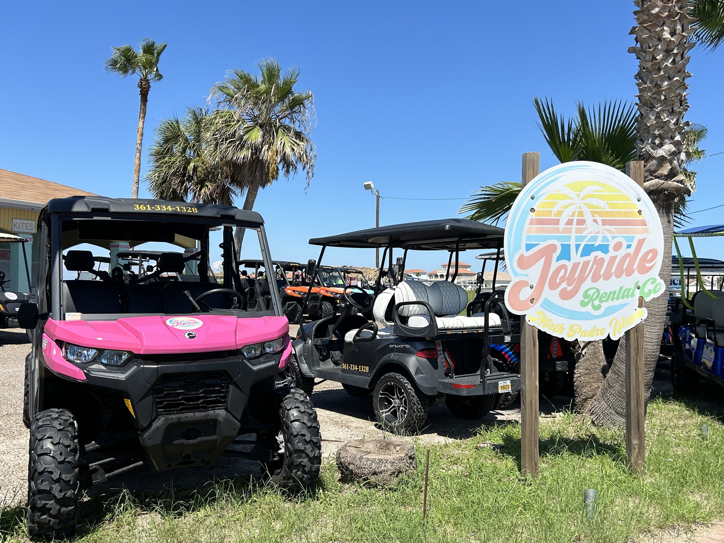 Golf carts rentals for Padre Island beach driving
