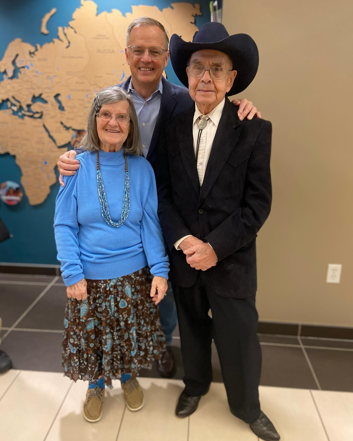 Got to introduce @westsidefamilychurch to the couple that first invited me to church fifty years ago this June - Ray &amp; Mary Graham from Cleveland, Ohio. I am forever grateful.