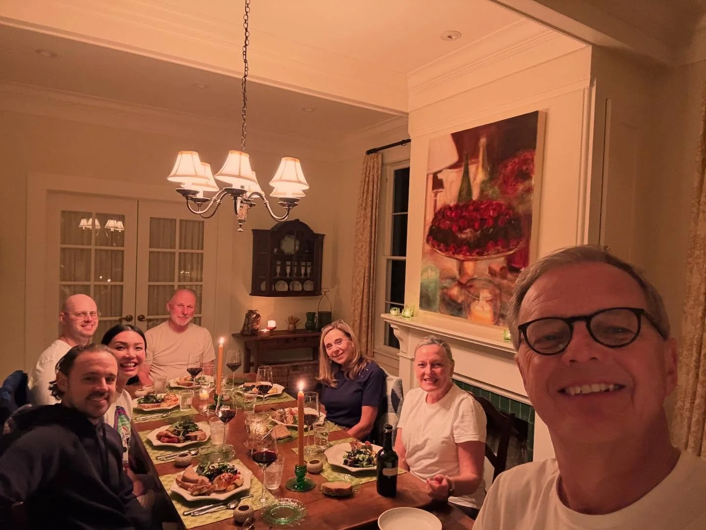 Finished a beautiful week on Napa with our boys and Fonda. Our guest, the Doornink&rsquo;s, treated us to a wonderful last night dinner in their beautiful 19th century farmhouse. My heart is full.