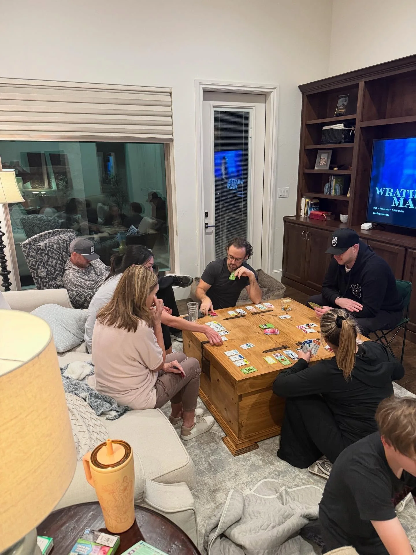 Games and Fire pit conversations with three of our four children on Christmas Eve. Blessed.