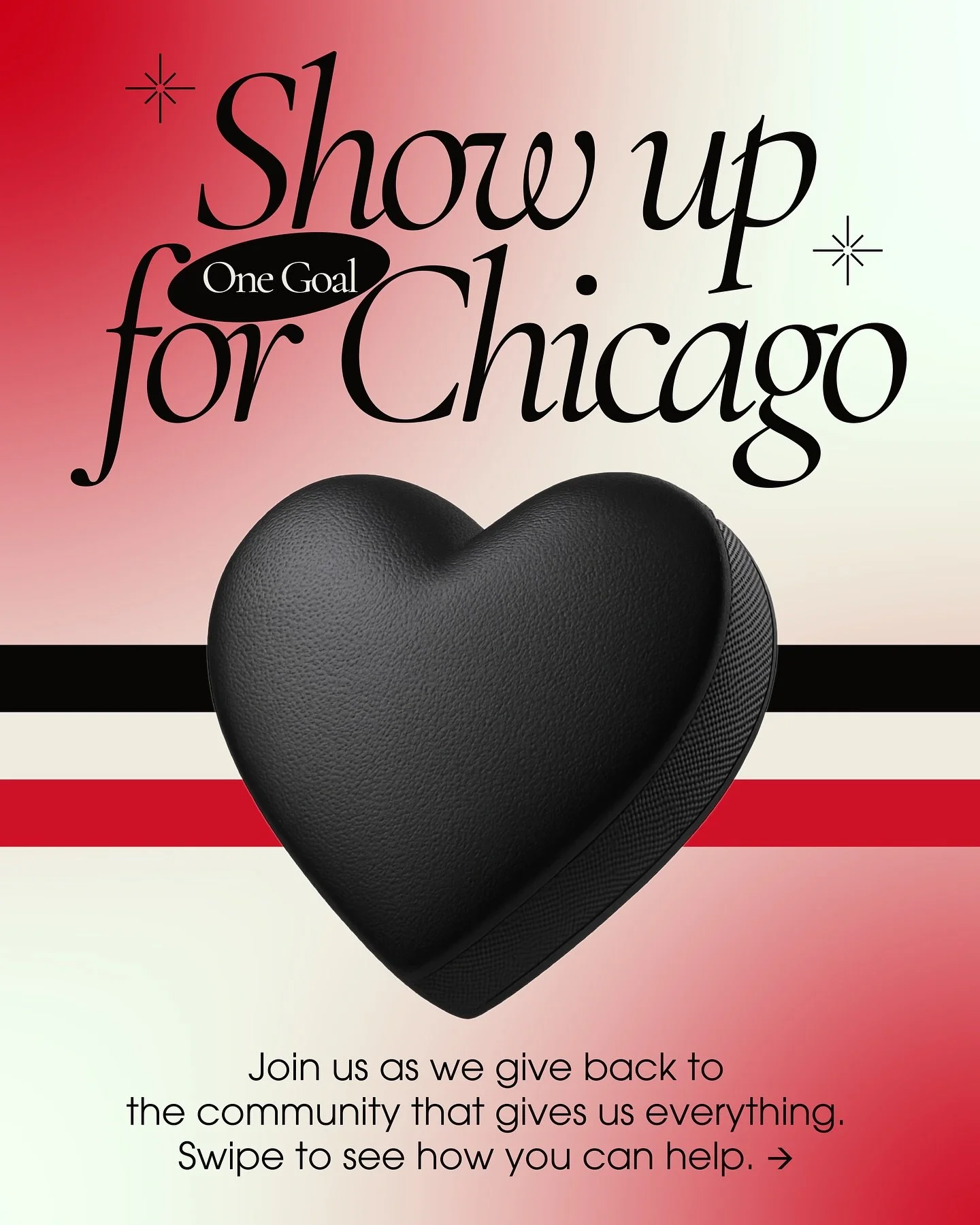 One goal: give back. ❤️🖤

We&rsquo;re teaming up with the @fooddepository and @bravespacealliance to support our Chicago neighbors. From meals to mittens, every little bit helps keep our community strong.

Tap the link in our bio to donate. Every as