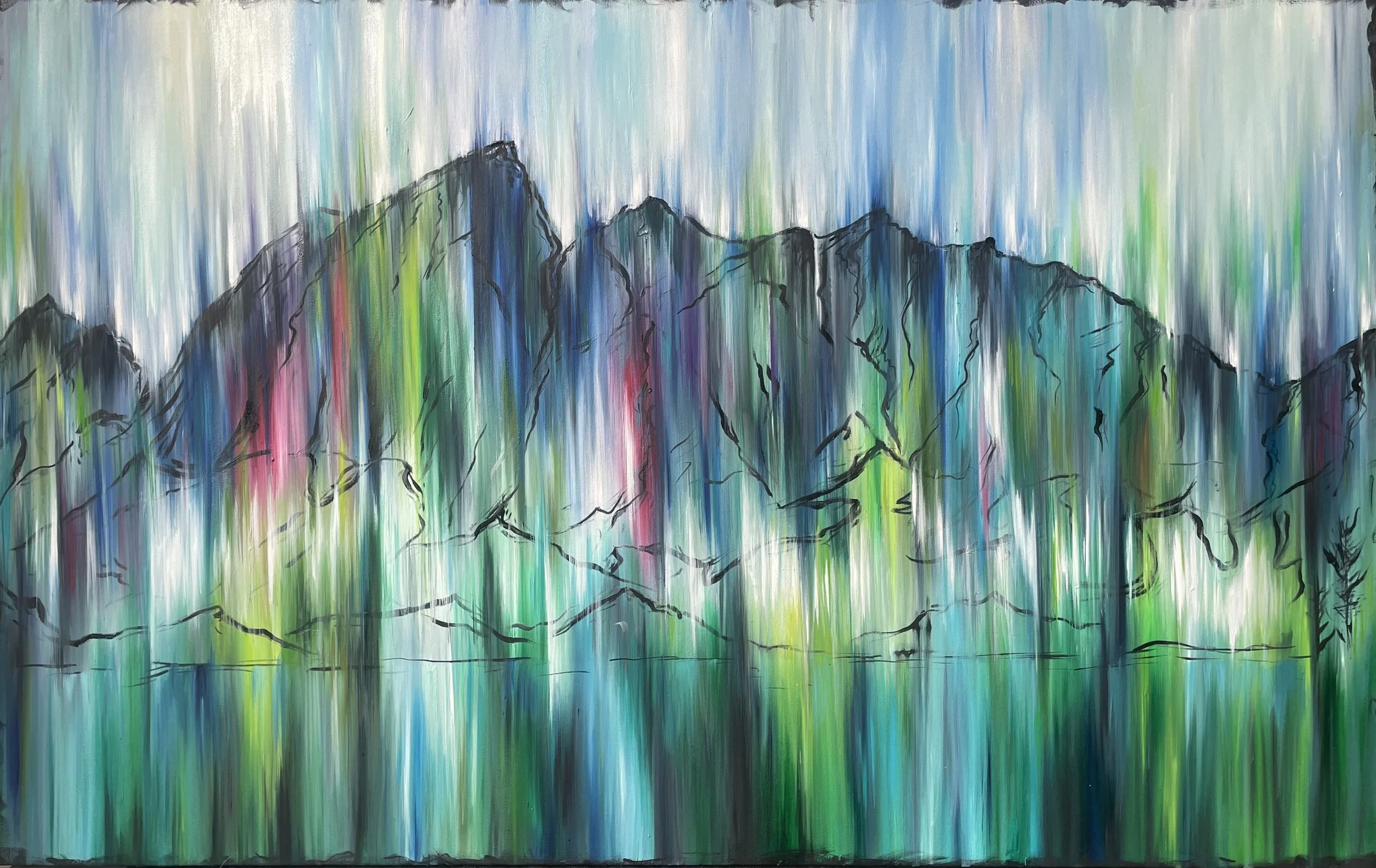 Floe. Oil on Canvas. 30 x 48 in