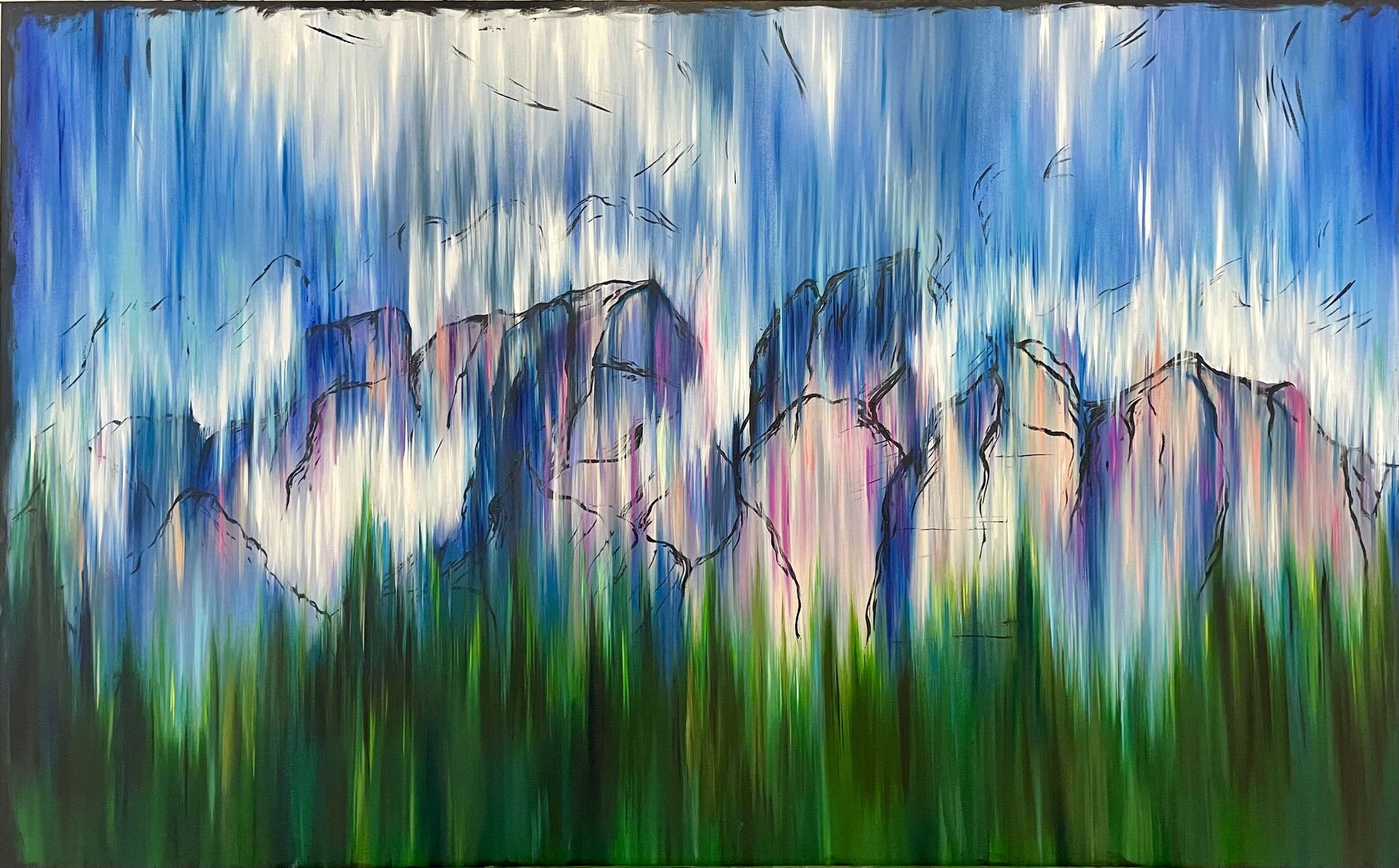 Castle. Oil on Canvas. 30 x 48 in