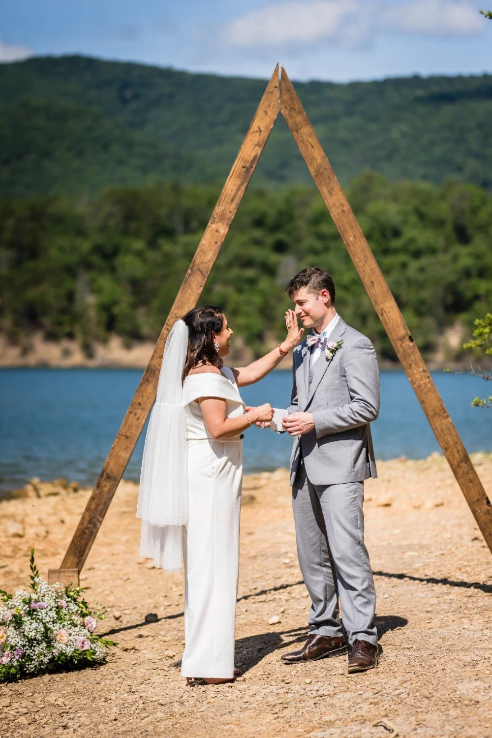 A frame wedding arch