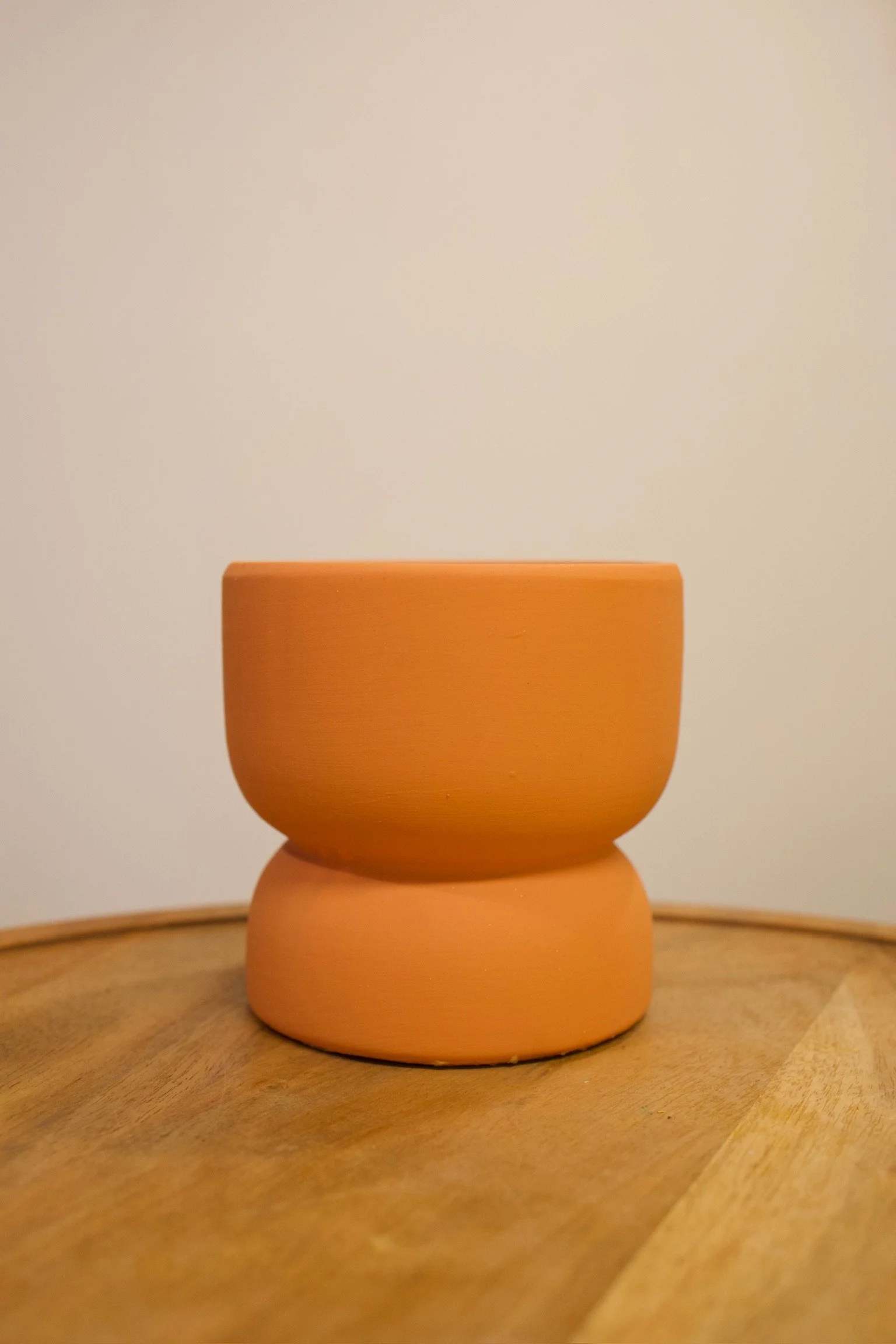Clay terracota vase