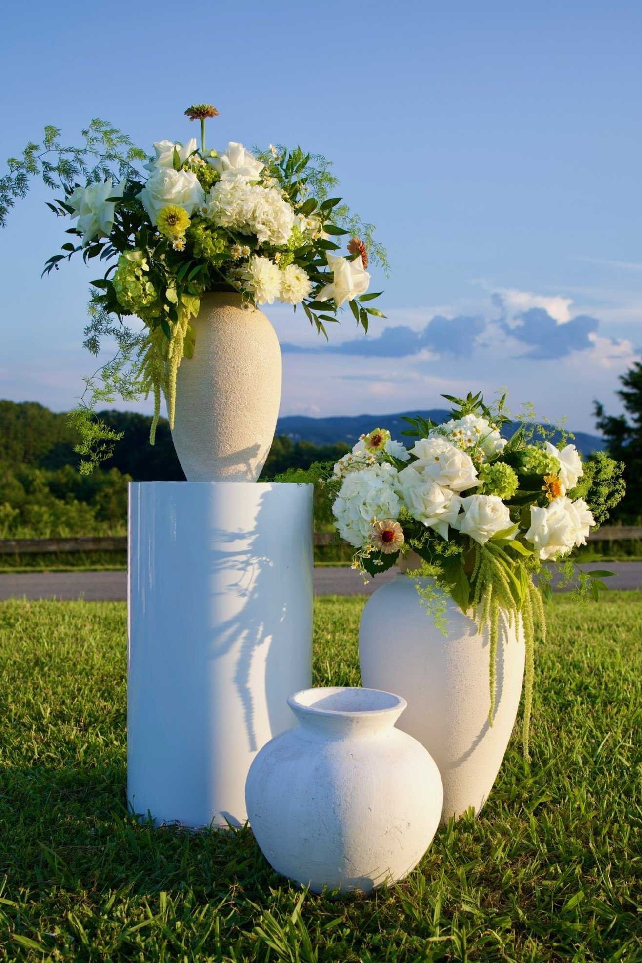 A variety of our rentals with floral designs