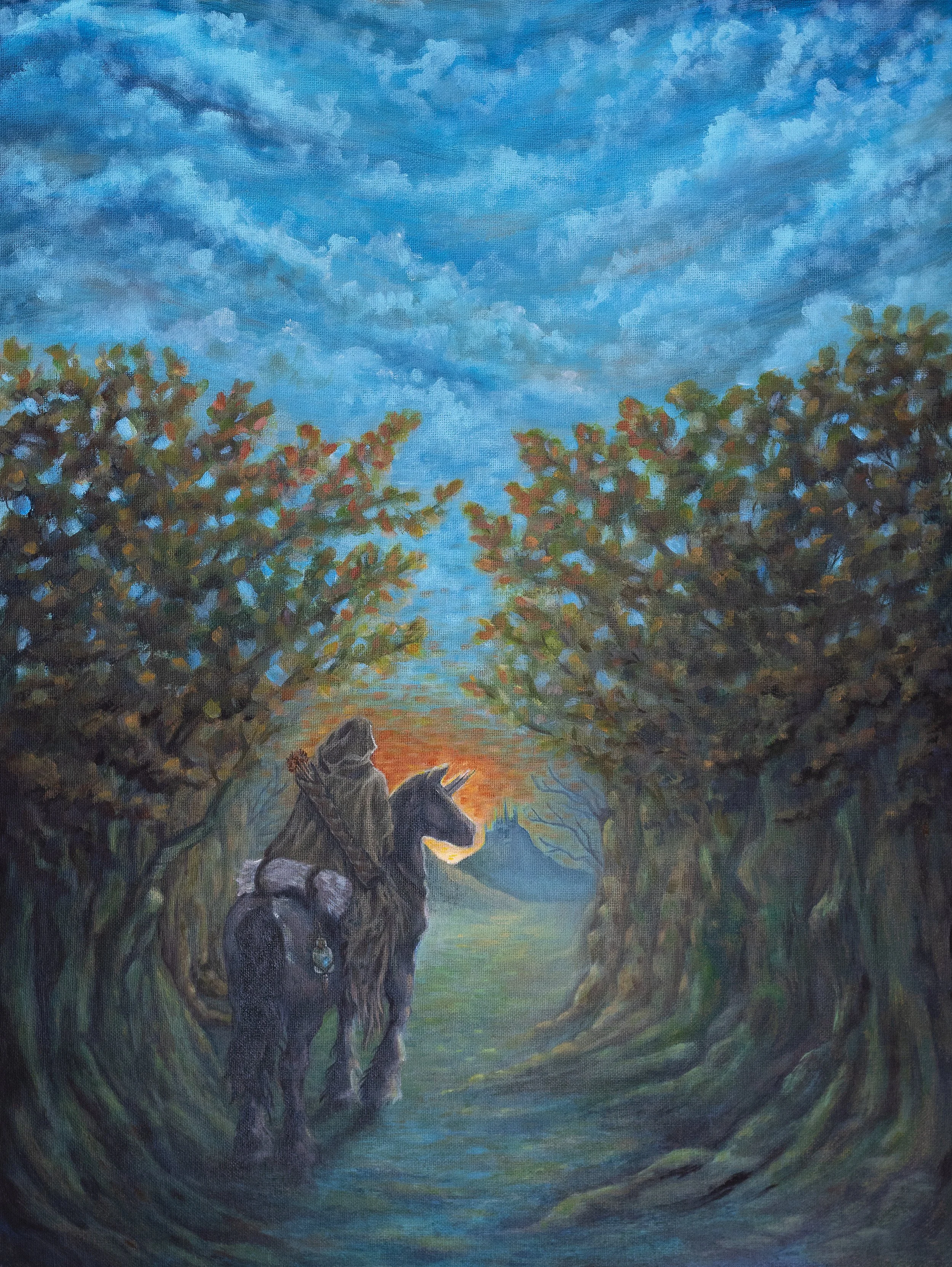 Aedris, 14"x23", Acrylic on Canvas