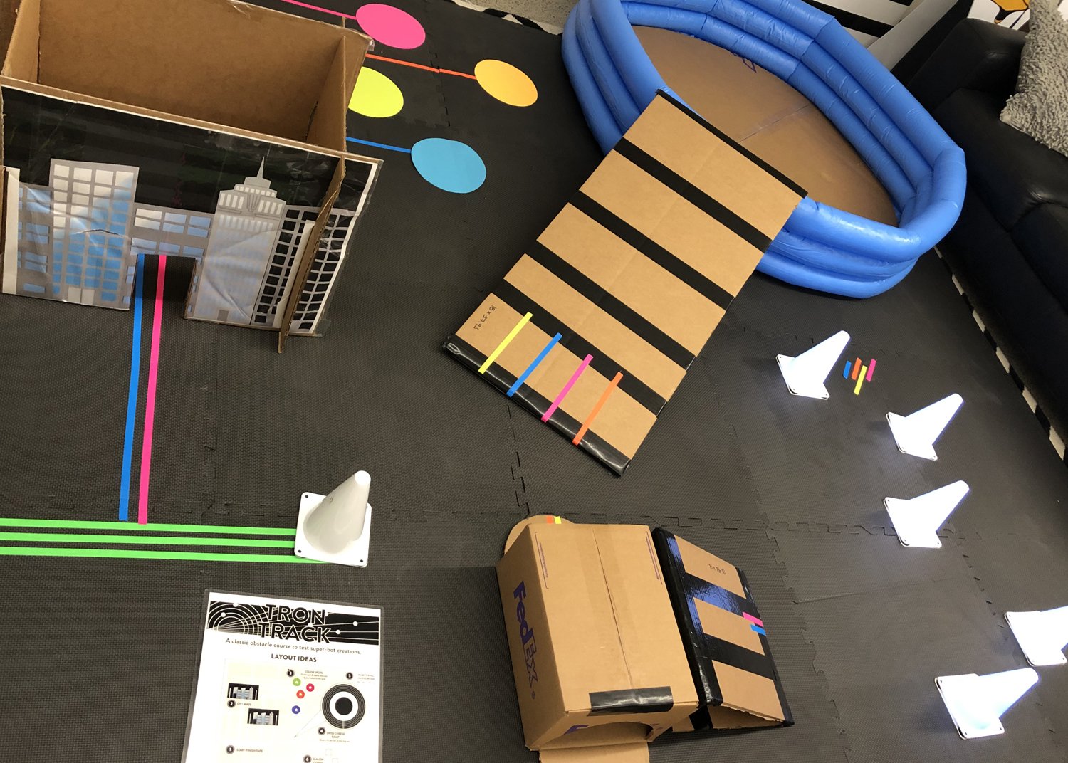   Obstacle prototypes created for user testing  