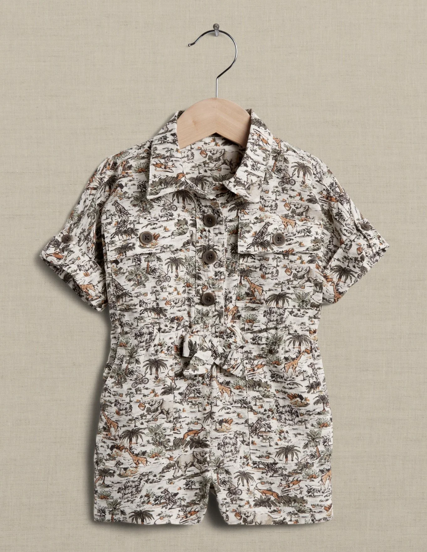 LINEN ROMPER FOR BABY + TODDLER