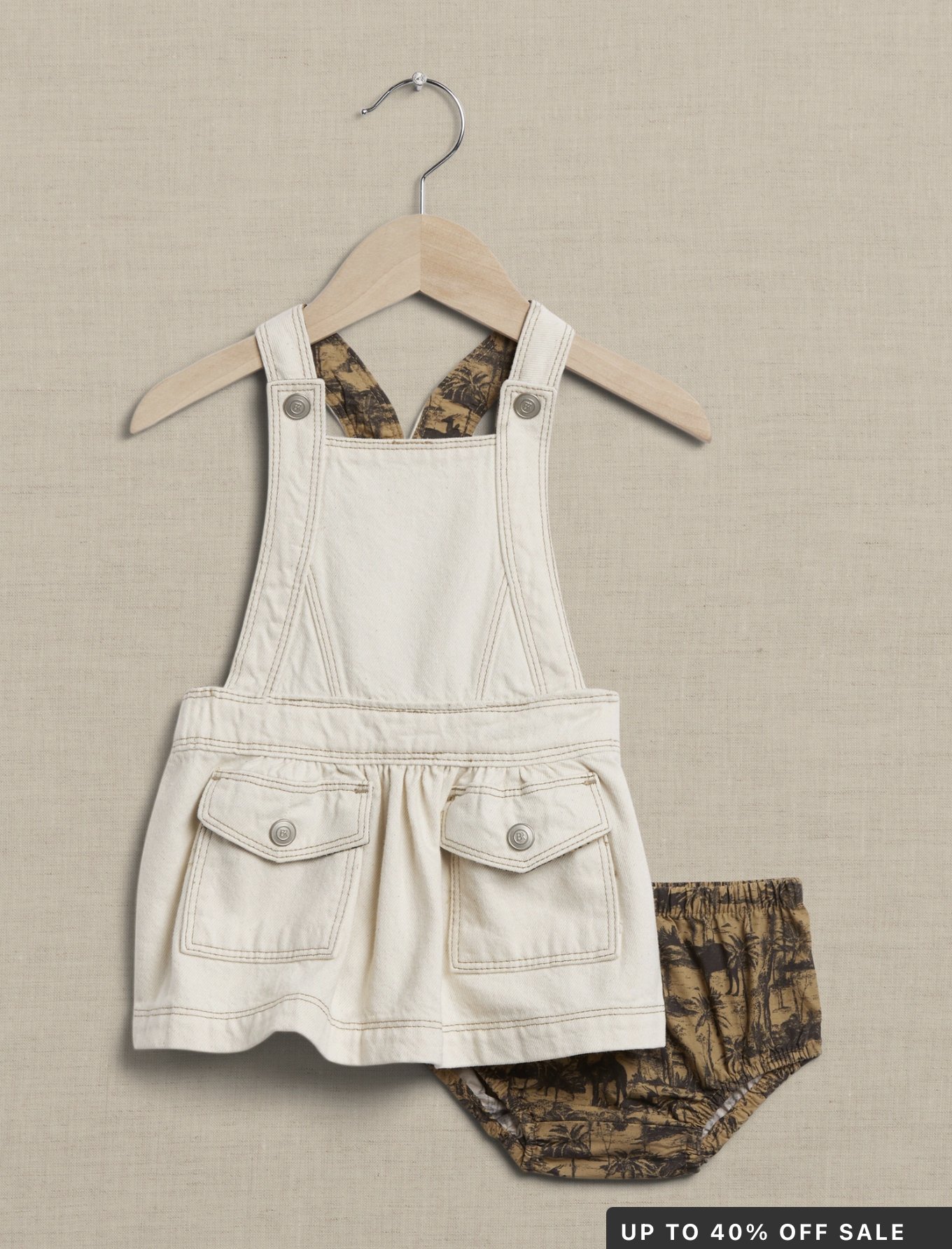 Denim Pinafore Dress for Baby