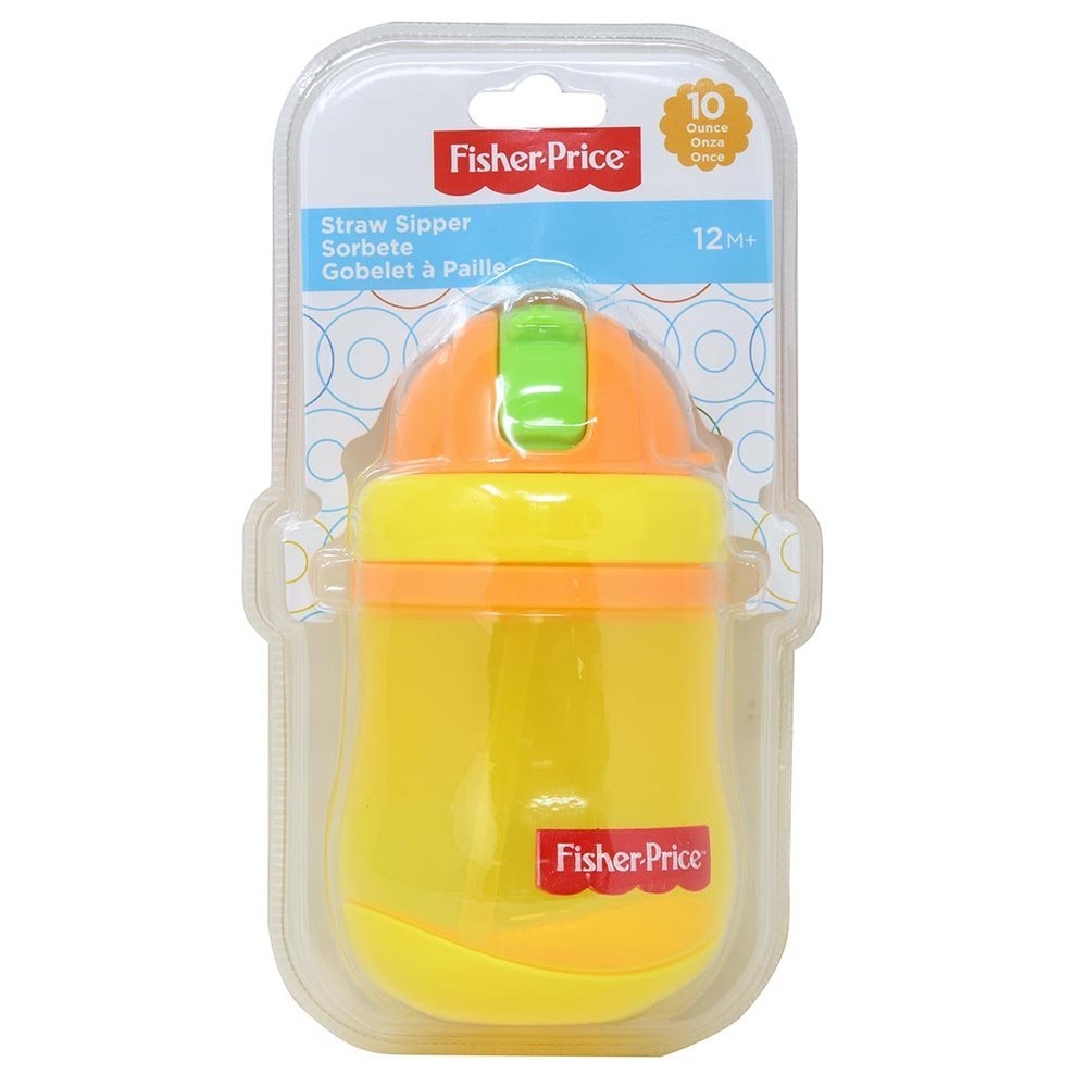 Fisher Price 10oz Straw Sipper Yellow
