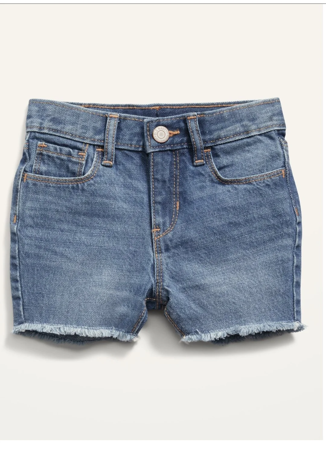 Unisex Slouchy Straight Cut-Off Jean Shorts for Toddler
