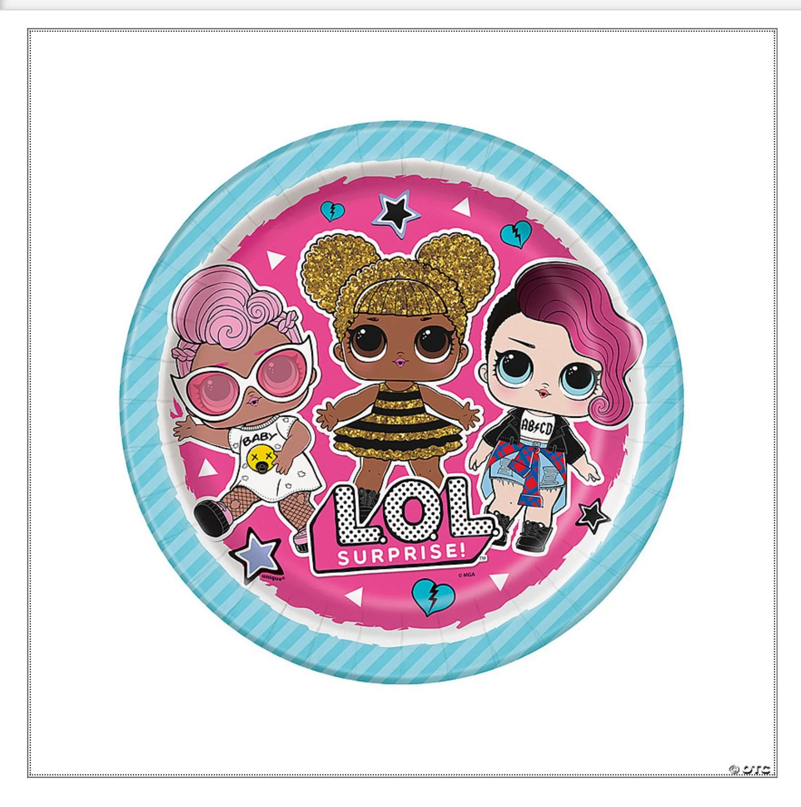 L.O.L. Surprise!™ Party Paper Dinner Plates 16 Ct