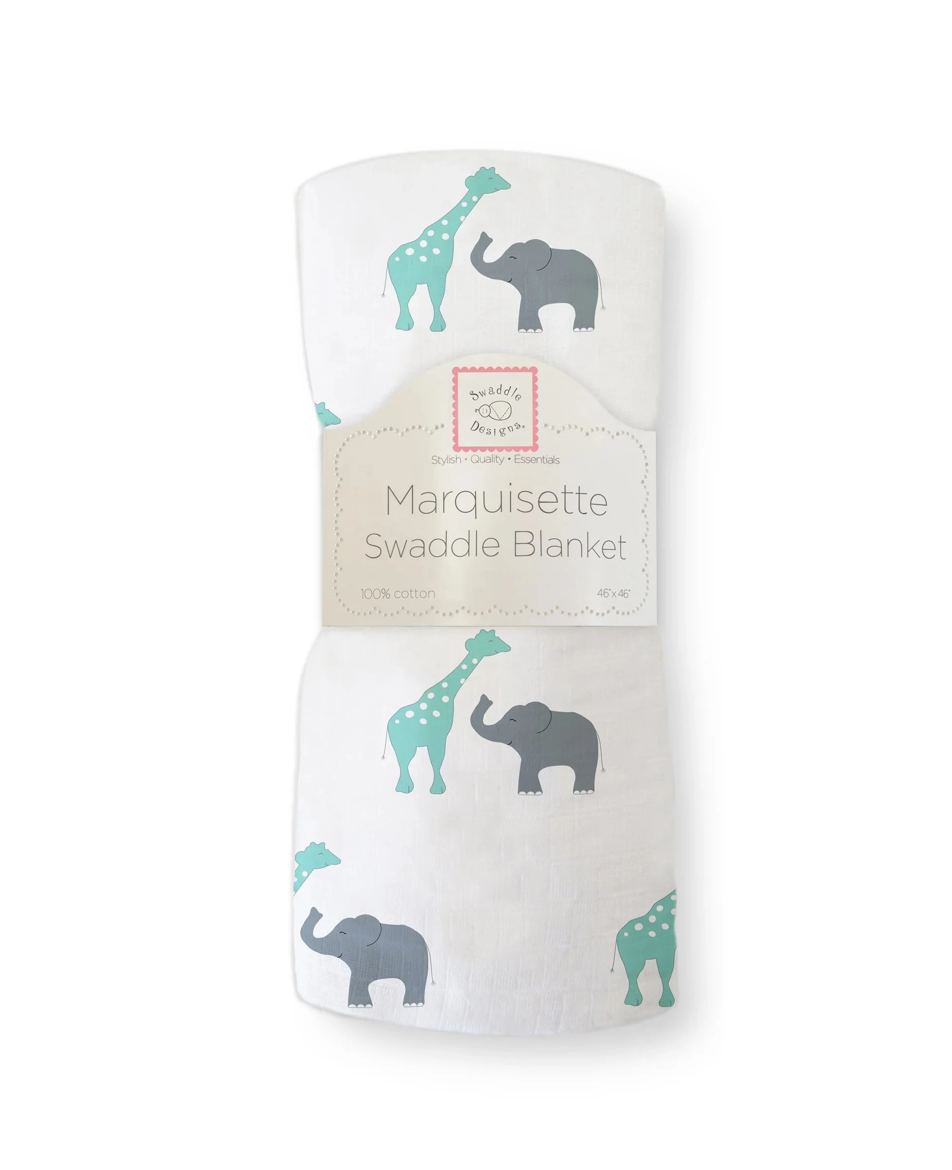 Marquisette Swaddle Blanket - Safari Fun