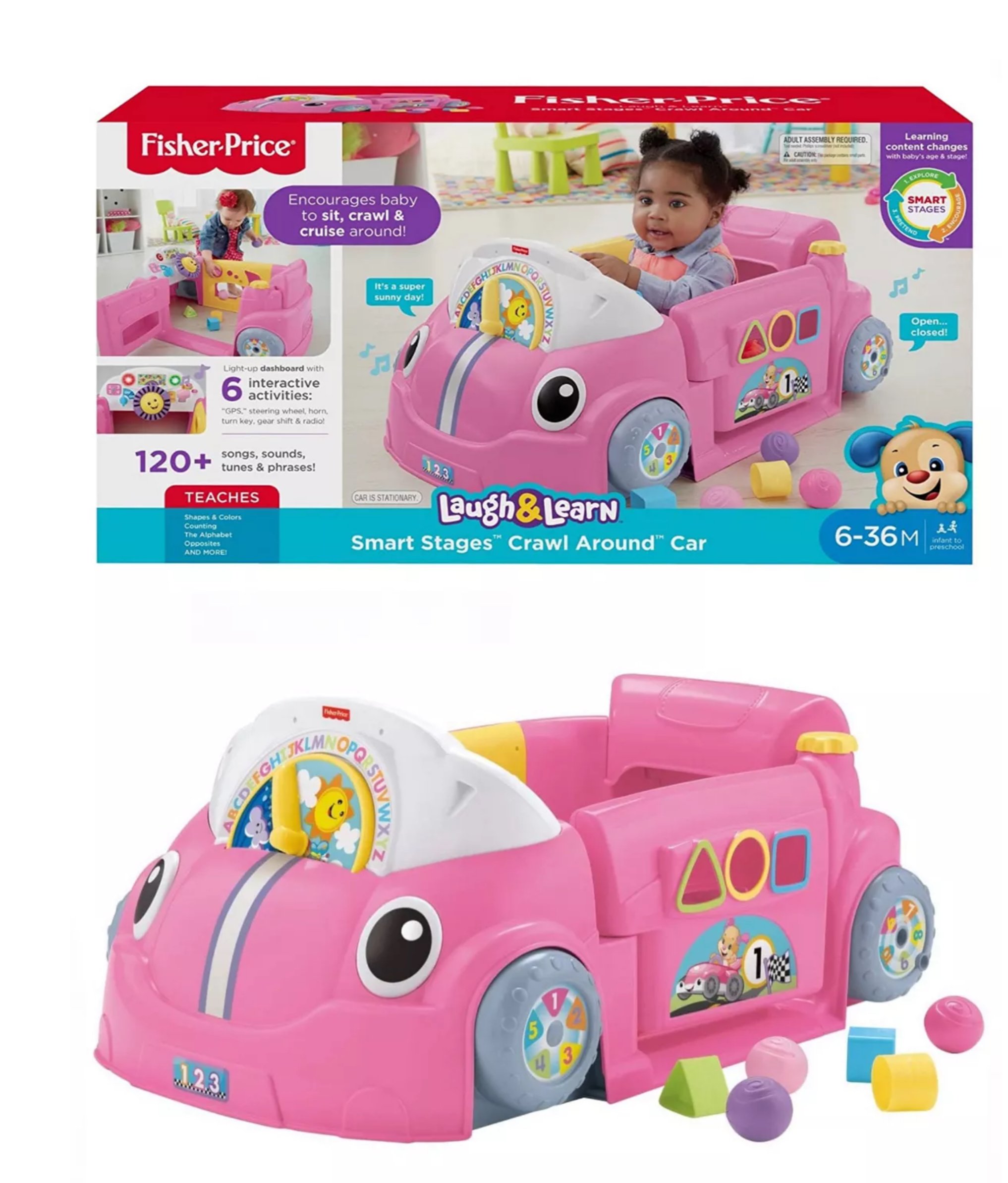 Crawl and Go Car for Learning to Walk Independently Baby's