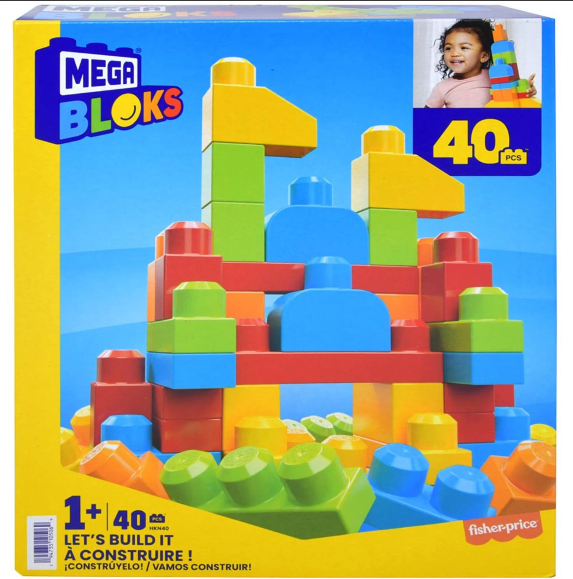 Mattel DP EC Mega Bloks First Builders- Let's Build It