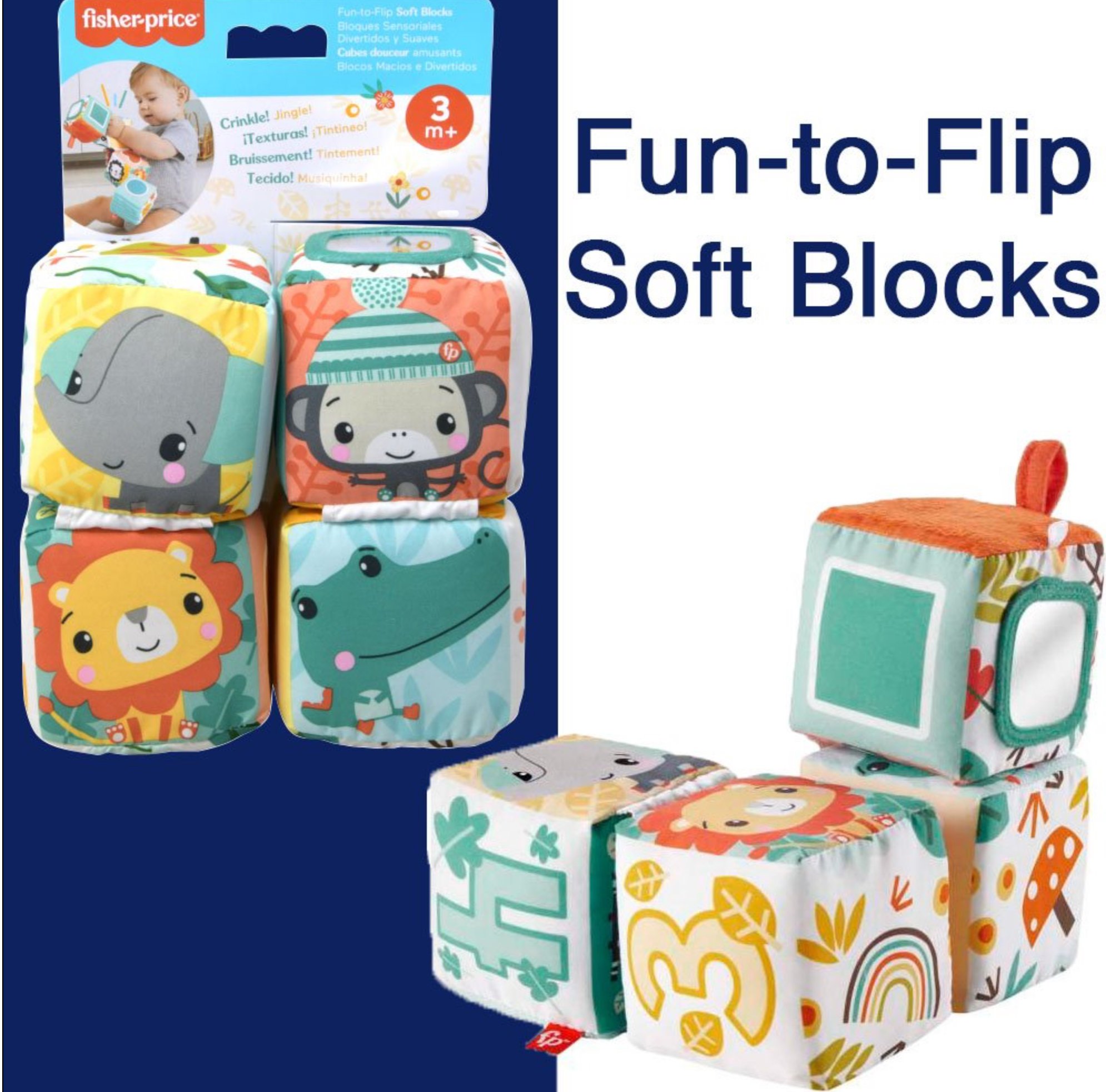 Fisher Price RD Fun To Flip Soft Blocks