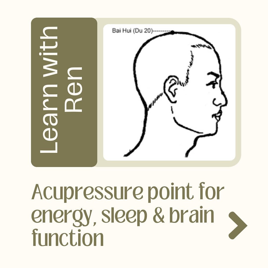 Bai Hui (Du-20) is an acupressure point used for sleep, energy and brain function 🧠 Acupressure is a tool you can use at home to stimulate points with massage-like actions instead of needles. Learn more about the benefits of Du-20, how to find it, h