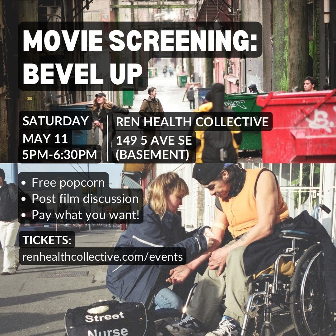 Join us on Sat, May 11 from 5pm-6:30pm to watch BEVEL UP (2007). This screening is pay what you want and includes popcorn! 🍿 

BEVEL UP is an award-winning documentary and learning resource created by the outreach nursing team from the BC Centre for