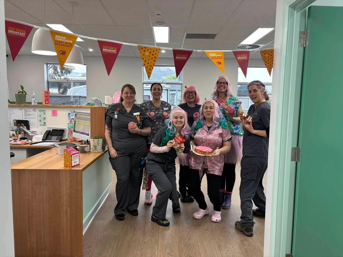 Today we celebrated a Pink Breakfast to raise money for Breast Cancer Research! What a fun morning! 

#animal #newnorfolktasmania #vetinthevalley #newnorfolktas #vetinthevalleyanimalhospital #breastcancerawareness #BreastCancerAwarenessMonth