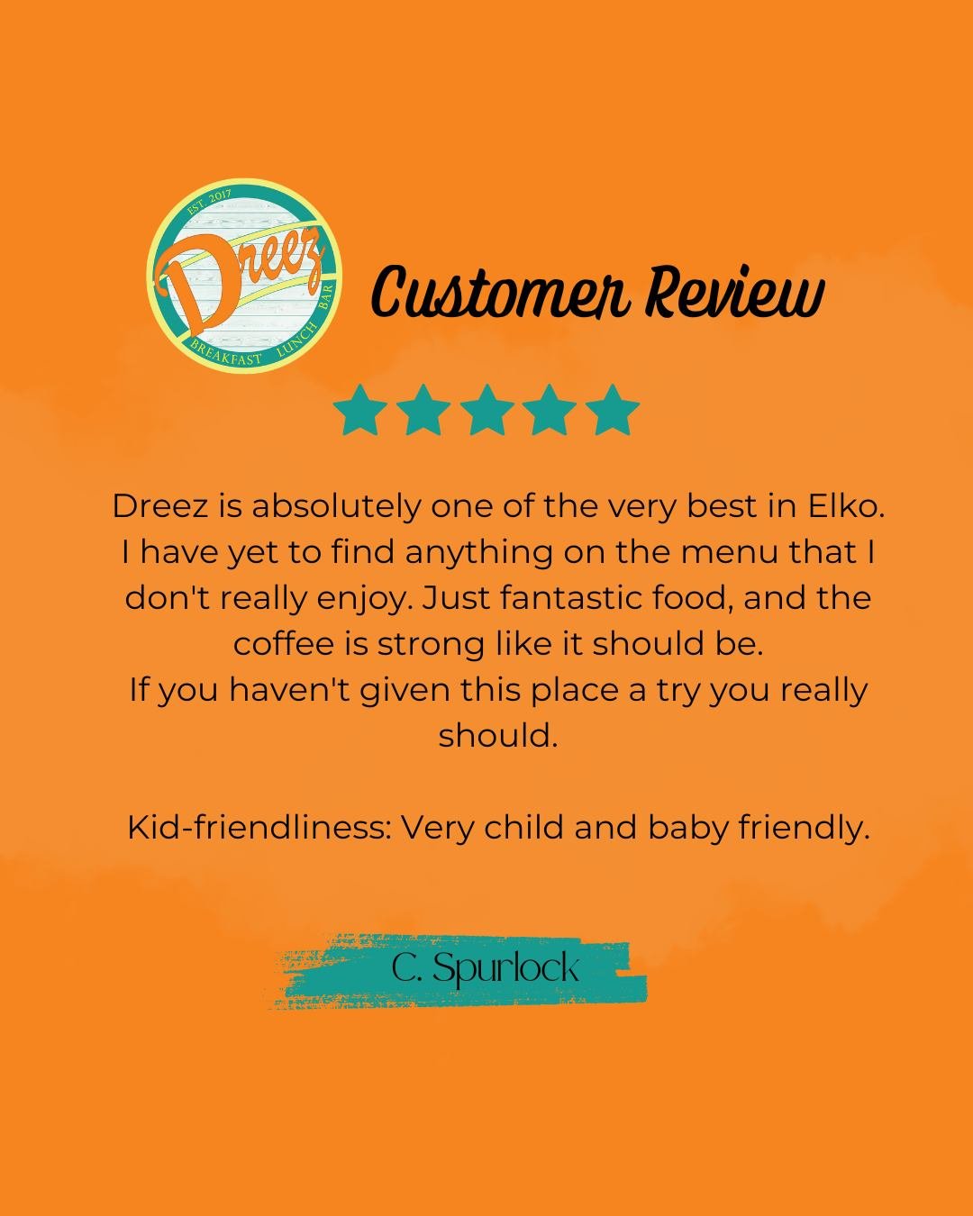 Nothing makes our day like a 5-star review! 💬⭐ Huge thanks to everyone who shares the love—your feedback keeps us inspired and smiling.
#Elkodreez #explorenevada #familyrunbusiness #foodie #elkonv #nevadalife #nv #nevadafoodies
