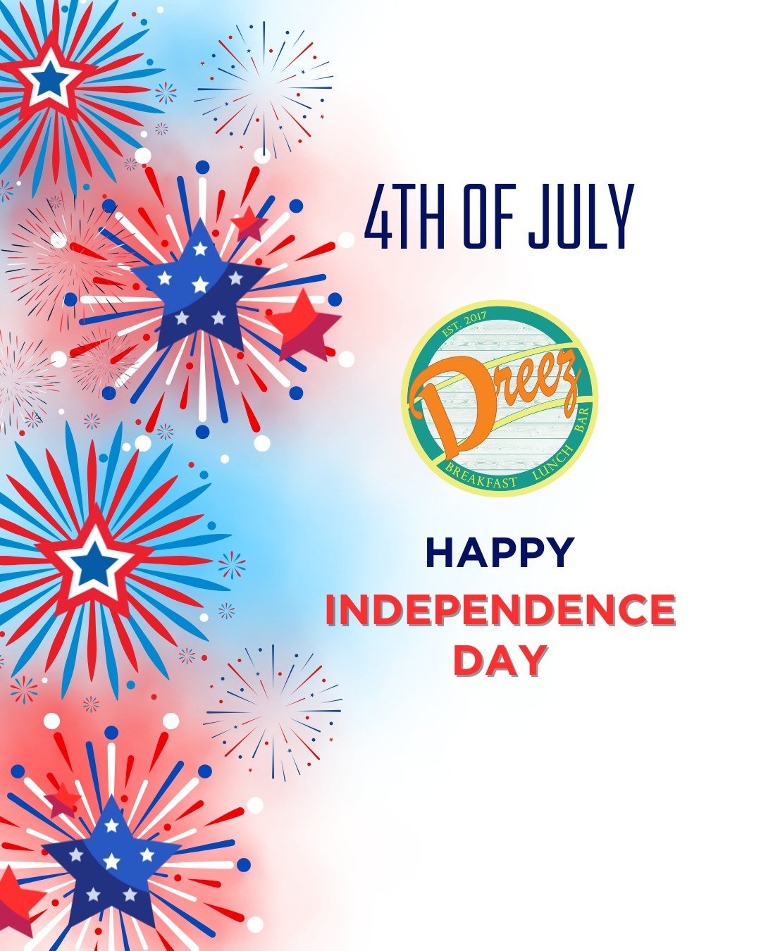 Stars, stripes, and good vibes! π₯ Wishing everyone a joyful and safe Fourth of July. We will be closing early today at 1PM.
4th of July hours: 7am-12pm
π 405 Silver St, Elko
#Elkodreez #explorenevada #familyrunbusiness #foodie #elkonv #nevadalife