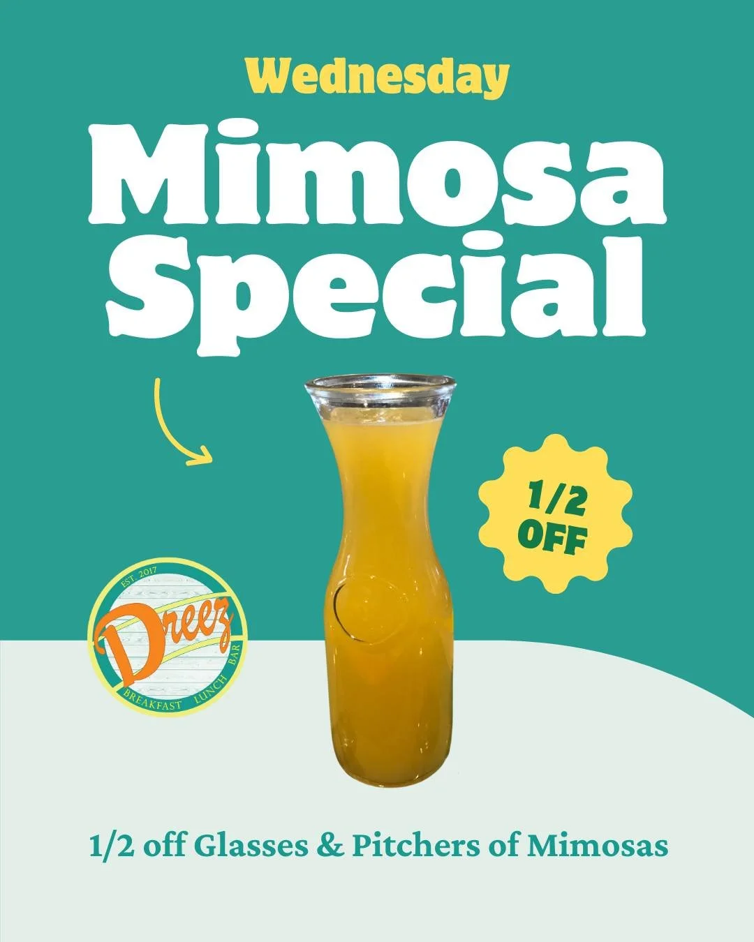 Wednesdays taste better with a mimosa in hand.
½ off all day—yes, even the pitchers. 🥂✨
📍 405 Silver St, Elko
🕗 7am – 2pm
#Elkodreez #explorenevada #familyrunbusiness #mimosaspecial