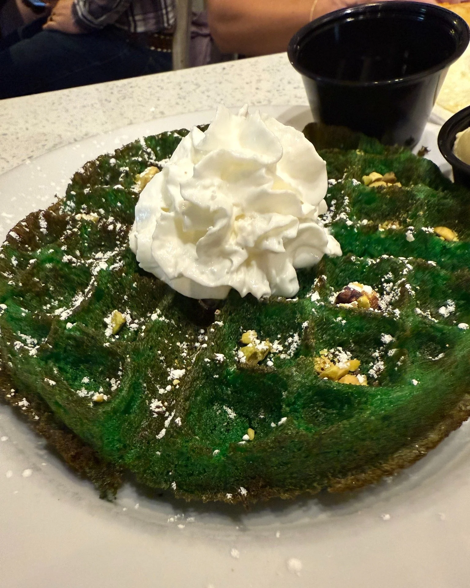 Breakfast dreams do come true 💚🥞 Try our Pistachio Waffles, topped with the perfect balance of sweetness and crunch. The best way to start your morning at Dreez! 

Open 7 AM&ndash;2 PM.

📌 405 Silver St, Elko 

#PistachioPerfection #DreezDelights 