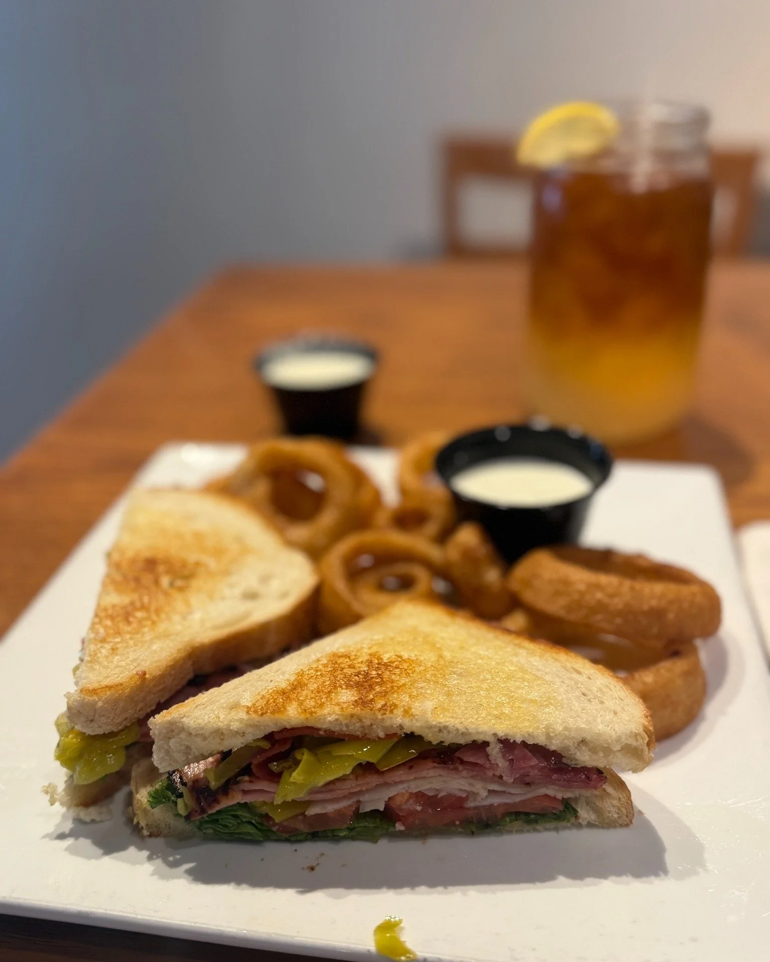 Stacked high with flavor, the Jersey Shore Sandwich is a lunchtime must. Try it with onion rings and a refreshing iced tea. Come taste it at Dreez! 🥪

Check out our menu now on  our website and join us daily#dreezbreakfast 

#Elkodreez #explorenevad